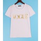 100 Cotton Brand T Shirt Women VOGUE Printed T-shirt Women32624988128