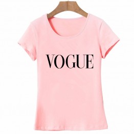 2017 Punk Style VOGUE Letter printed t shirt 