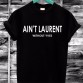 2017 AIN T ZA Letters Print Cotton Casual Funny T-Shirt Black White32545787115