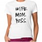 2017  WIFE MOM BOSS  Tumblr Funny T-Shirt 