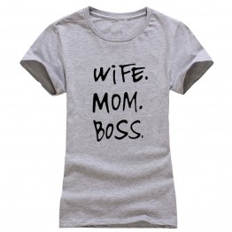 2017  WIFE MOM BOSS  Tumblr Funny T-Shirt 