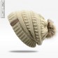 Double layer fur ball cap pom poms winter hat32779558295