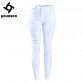 Distressed White Mid High Waist Stretch Denim Ripped Skinny Jeans32667840898