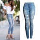 High Waist Jeans Ladies Cotton Denim Pants Stretch 