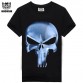 3D  Skull Printed Short Sleeve fitness Cotton T-shirt32550086241