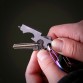 8 in 1 Bottle Opener Keychain Gadget Multi-function Outdoor Hanging Buckle Key Clip Stainless Steel32830739271