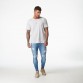 Blue ripped Jeans for Men Super Stretch 