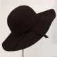 Wide Brim Woolen Vintage Women's Hat with Bowknot