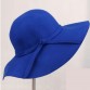 Wide Brim Woolen Vintage Women's Hat with Bowknot