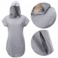 2017 T Shirt Hooded T-Shirt Women Short Sleeve 