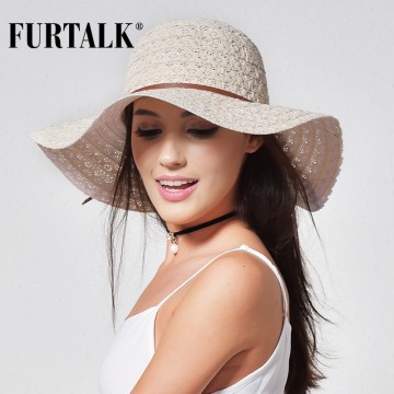 Women Beach Sun Hat Foldable Brimmed Straw Hat32806426184