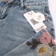 Flowers Embroidered Jeans Women 