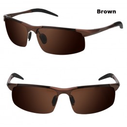 Men's aluminum-magnesium car drivers night vision goggles anti-glare polarizer sunglasses 