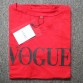  Women VOGUE Letter Printed T Shirt 