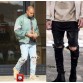 Kanye West Skinny Ripped Jeans For Men32696056536