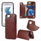 Leather Flip Stand Case Card Slot Holster Buckle Phone Cover