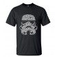  Fashion star wars Yoda/Darth Vader Unique Masculine Streetwear T-Shirt 