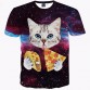 Cats T-shirt 3d Print Meow Star Cat Hip Hop Cartoon32778362572