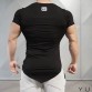  The milk silk Oblique v-neck Hip Hop T shirt