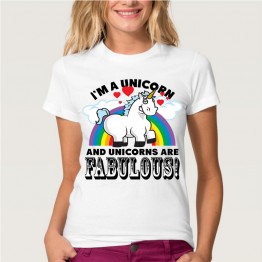 Funny Unicorn Rainbows T-Shirt 