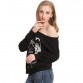 Skeleton T Shirt  Sexy Off The Shoulder Tops32781281099