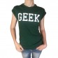 Casual O-Neck Slim T-shirts Geek Lettering32675790523