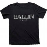   Letter Ballin Paris Tee Shirt 