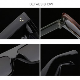  Oversize Retro Shield Shape Design Sun Glasses